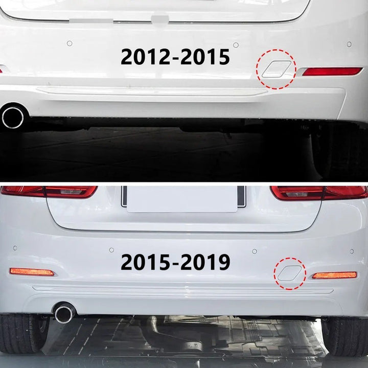 Car Craft Compatible With Bmw 3 Series F30 Lci 2016-2019 Rear Bumper Tow Hook Towing Tochan Trailer Cover 51127384417 Unpainted - CAR CRAFT INDIA