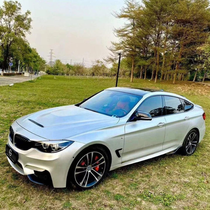 Car Craft Compatible With Bmw 3 Series Gt F34 2012-2018 Upgraded Front M Sport M4 Style Front Bumper Lip Skirts Splitter Bodykit Real Carbon Fiber
