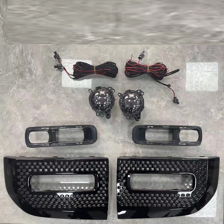 Car Craft Compatible With Range Land Rover Defender 90/110 L663 Lr129997 2020+ Front Bumper Fog Lamp Light Kit - CAR CRAFT INDIA