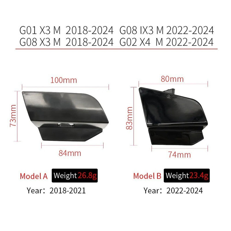 Car Craft Compatible With Bmw X3 G01 G08 X4 G02 2022-2024 M Sport X3m Front Bumper Tow Hook Towing Tochan Trailer Cover 51115a477a0 Unpainted B - CAR CRAFT INDIA