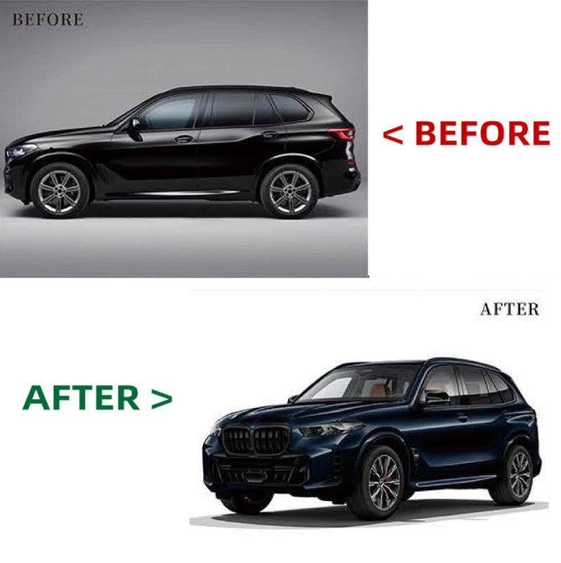 Car Craft Compatible With Bmw X5 G05 2019-2022 To G05 Lci 2023+ Mt Mtech M Sports Upgrade Facelift Conversion Bodykit Bumper Headlight Taillight