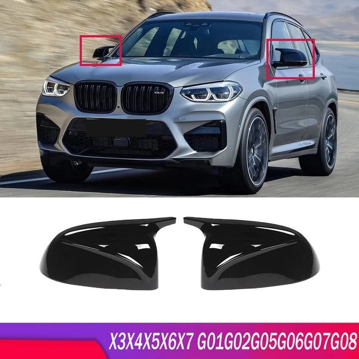 Car Craft Compatible With Bmw X3 X4 G01 G02 2018-2023 Ix3 2022-2023 X5 G05 X6 G06 X7 G07 2018-2023 M3 M4 M5 M6 M7 Side Rear View Case Door Wing Cap Shell Housing Mirror Covers Carbon Fiber Look