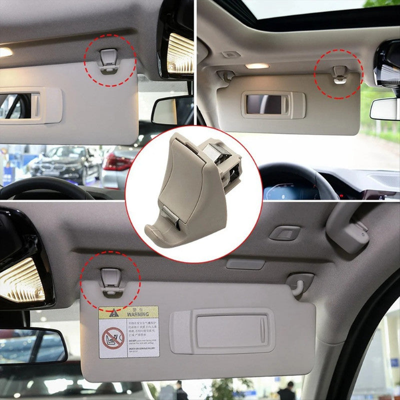 Car Craft Compatible With Bmw 3 Series G20 2018-2024 X3 G01 2017-2024 X4 G02 2018-2024 Car Interior Roof Sunvisor Sun Visor Shade Support Clip Holder Bracket 51167445683 Biege - CAR CRAFT INDIA