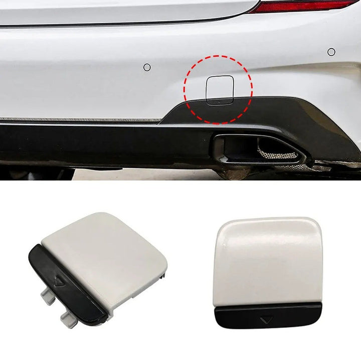 Car Craft Compatible With Bmw 3 Series G20 2020-2022 M Sport M Tech Rear Bumper Tow Hook Towing Tochan Trailer Cover 51129448791 Unpainted - CAR CRAFT INDIA