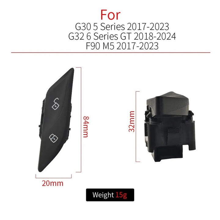 Car Craft Compatible With Bmw 5 Series G30 2017-2023 6 Series G32 Gt 2018-2023 Car Interior Central Door Lock Unlock Switch Button Cover 61319860545 Left - CAR CRAFT INDIA