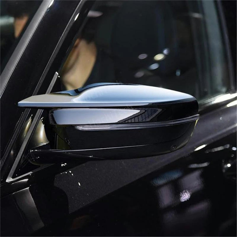 Car Craft Compatible With Bmw 3 Series G20 4 Series G22 5 Series G30 17-23 7 Series G12 16-23 8 Series G14 M3 M4 M5 M6 M7 Side Rear View Case Wing Cap Shell Housing Mirror Covers Glossy Black M3L