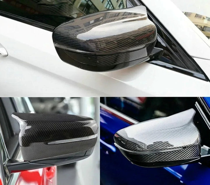 Car Craft Compatible With Bmw 4 3 Series G20 19-24 G22 5 Series G30 17-23 7 Series G12 16-23 8 Series G14 M3 M4 M5 M6 M7 Side Rear View Case Door Wing Cap Shell Housing Mirror Covers Carbon Look REG