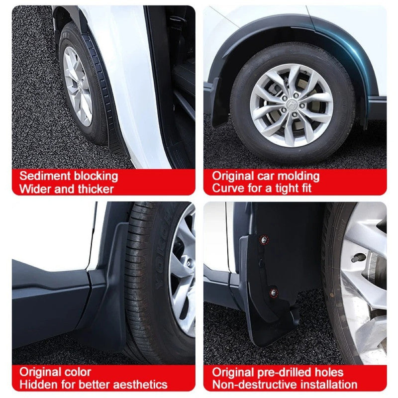 Car Craft Compatible With Bmw 5 Series G30 2017-2023 Rear Car Tire Mudflaps Mud Flap Mud Guard Fender Splash Guard Bm1012