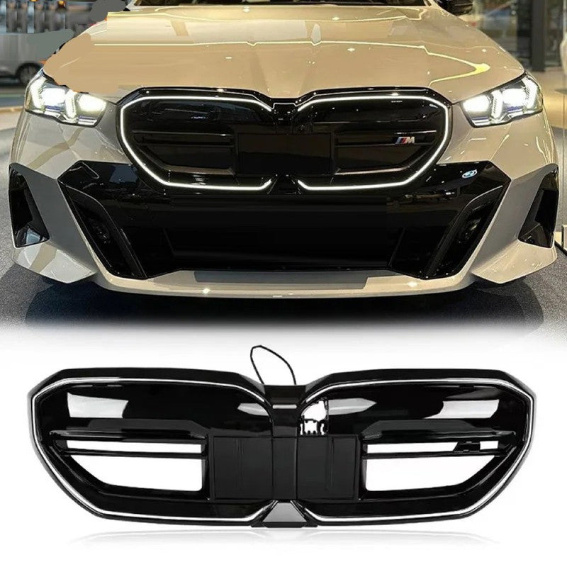 Car Craft Compatible With Bmw 5 Series G60 2024+ Front Bumper Show Illuminated Led Glow Grill