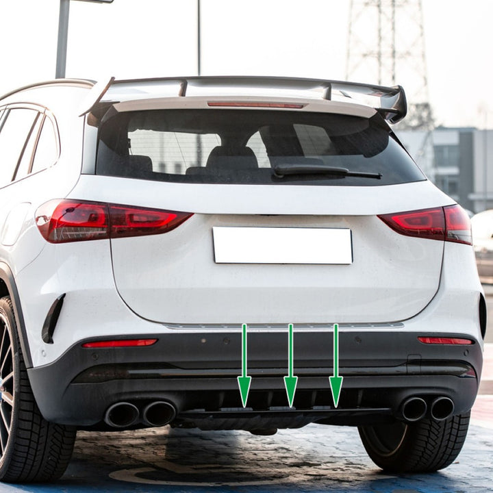 Car Craft Compatible With Mercedes Benz Gla H247 2020-2025 Amg Rear Bumper Lip Skirt Splitter Diffuser