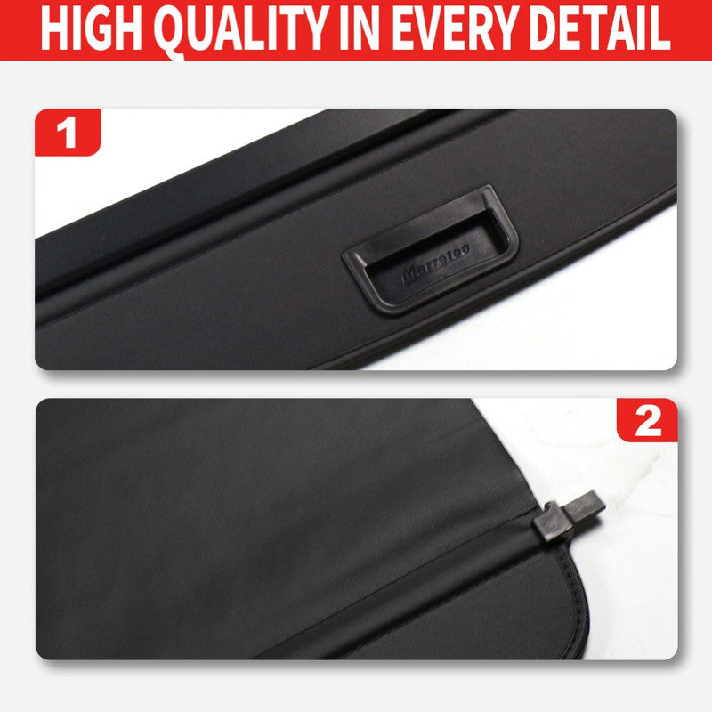 Car Craft Compatible With Mercedes Glc W253 2016-2023 Rear Trunk Boot Retractable Tonneau Parcel Curtain Rollling Tray Cargo Cover Black