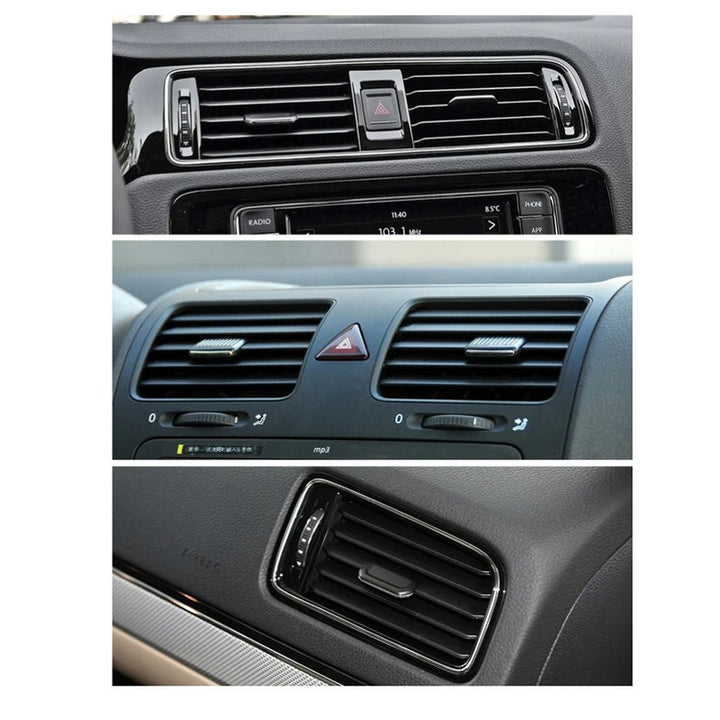 Car Craft Compatible With Vw Volkswagen Jetta Sagitar 2006-2011 Ac Air Vent Clip Slider Trim Knob 1kd819728-1 Front CC-7300 - CAR CRAFT INDIA