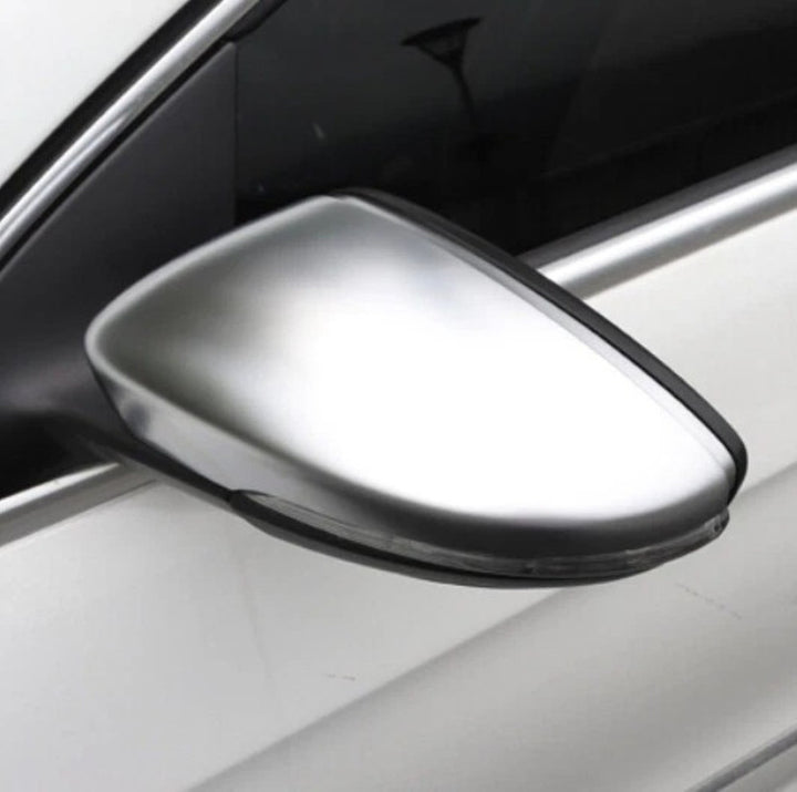 Car Craft Compatible With Vw Volkswagen Jetta Mk6 2015-2017 Upgrade Rear Side View Gli Style Mirror Cover Frame Trim Chrome Silver