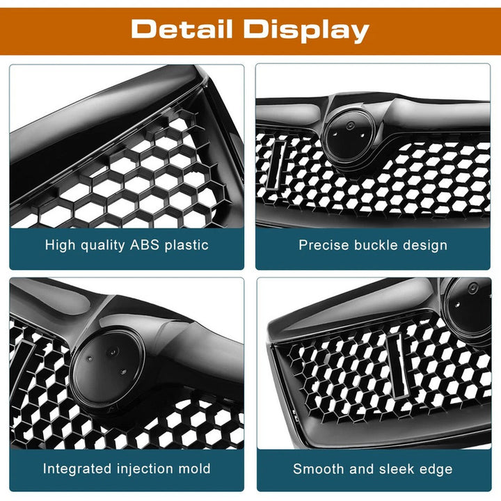Car Craft Compatible With Skoda Laura Octavia 2009-2013 Rs Vrs Style Front Bumper Show Grill Honeycomb Black