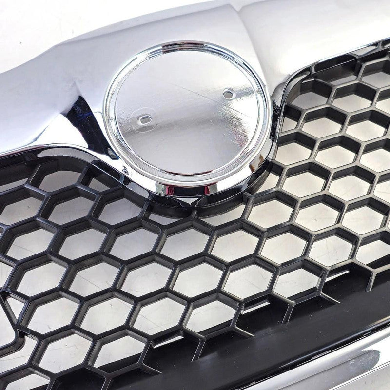 Car Craft Compatible With Skoda Laura Octavia 2009-2013 Rs Vrs Style Front Bumper Show Grill Honeycomb Chrome
