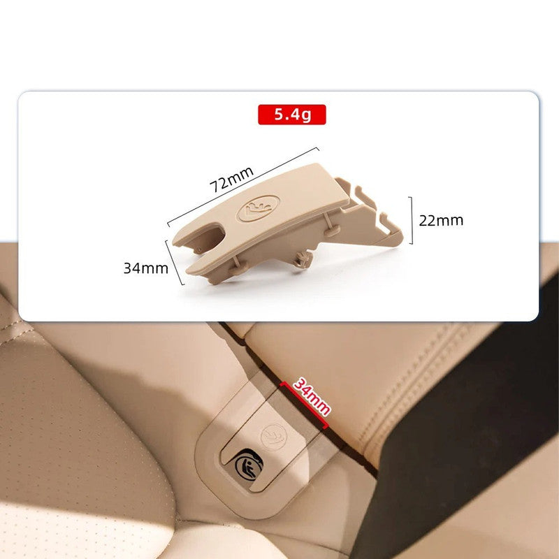 Car Craft Compatible With Porsche Macan 2014-2026 Rear Bracket Child Seat Clip Rear Seat Buckle Isofix Cover 95b8871871e0 Black CC-8938