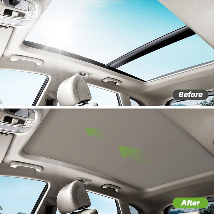 Car Craft Compatible With Mini Cooper R55 R56 2007-2014 Car Panoramic Sunroof Curtain Roof Roller Blinds Shade Cloth Curtain Assembly Rear 54102755849 Jlhe011zh Black