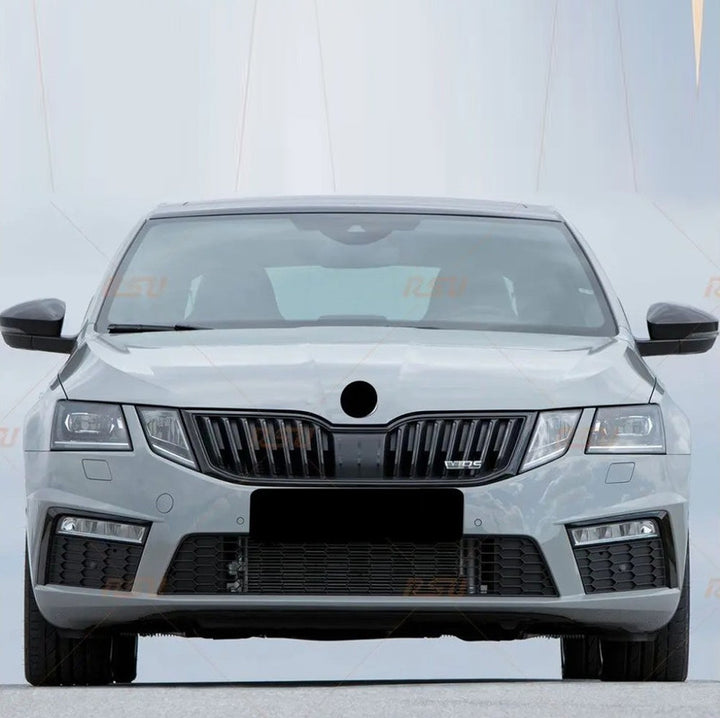Car Craft Compatible With Skoda Octavia Iii 2017-2019 Upgrade Facelift Convert To Rs Vrs Style Front Bumper Bodykit Fog Lamp Light Grill Mesh