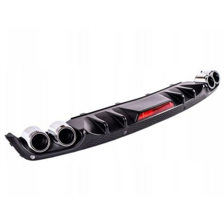 Car Craft Compatible With Skoda Octavia Iii 2017-2019 Rs Vrs Style Rear Bumper Afetr Rear Lip Diffuser Skirts Splitter Tips