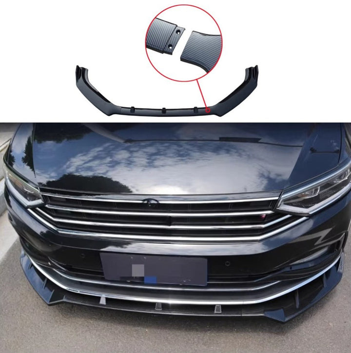 Car Craft Compatible With Vw Volkswagen Passat B8 2016-2019 Upgrade Facelift Convert To B8 R Line Style Front Bumper Lip Splitter Skirts