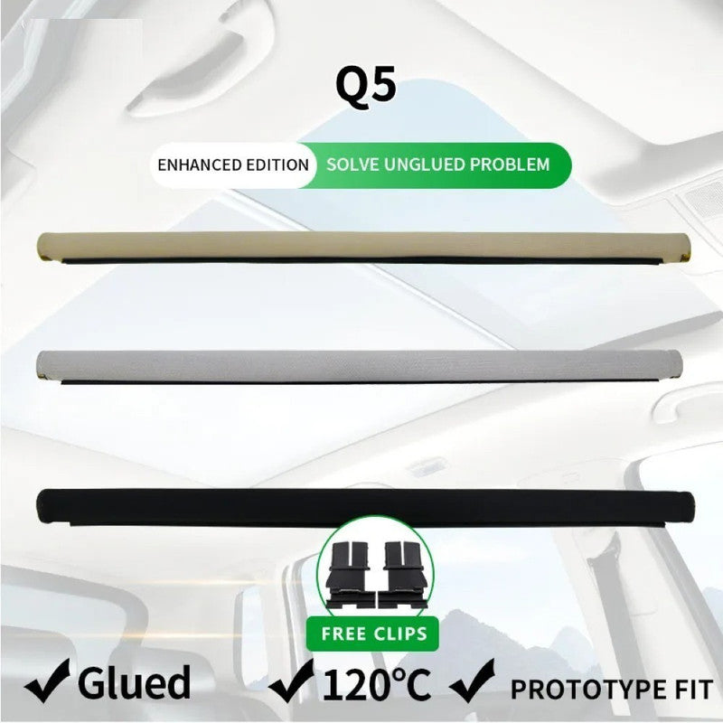 Car Craft Compatible With Audi Q5 2010-2017 Volkswagen Tiguan 2007-2018 Car Panoramic Sunroof Curtain Roof Roller Blinds Shade Cloth Curtain 1k9877307 Jl0m001d Beige