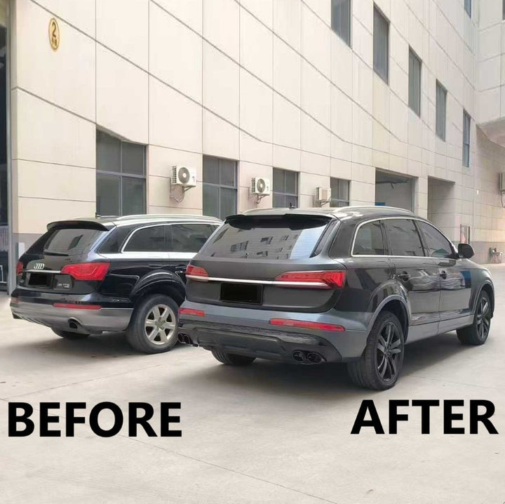 Car Craft Compatible With Audi Q7 2006-2015 To Sq7 2023 S Line Upgrade Facelift Conversion Bodykit Bumper Hood Headlight Taillight