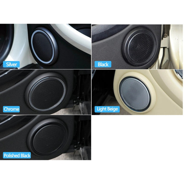 Car Craft Compatible With Mini Cooper Clubman R55 08-14 R58 12-15 R56 07-14 R57 09-15 R59 12-14 R56 N 09-13 Car Front Door Woofer Speaker Grill Cover 51412753066 Black
