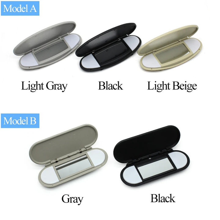 Car Craft Compatible With Bmw Mini R55 R56 2006-2013 Jcw R55 2010-2013 Sun Shade Panel Sun Visor Makeup Cosmetic Mirror Cover 51167361864-1 Gray A