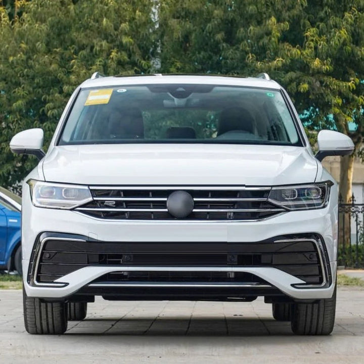 Car Craft Compatible With Vw Volkswagen Tiguan 2021-2023 Upgrade Facelift Convert To R Line Style Front Bumper Show Grill