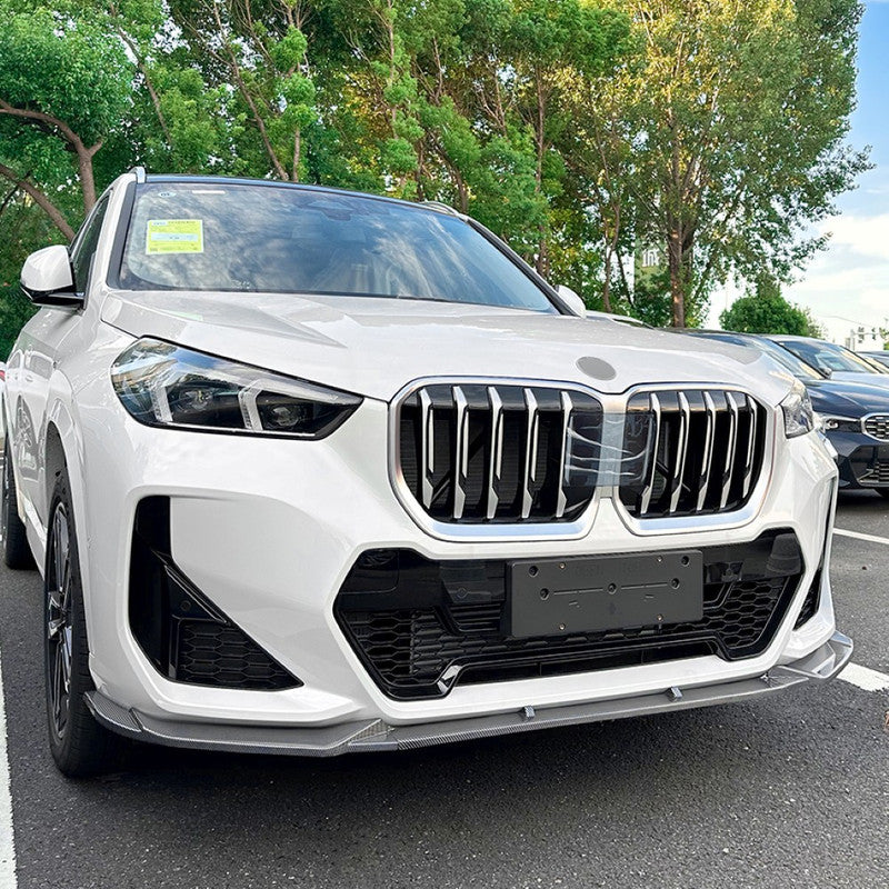 Car Craft Compatible With Bmw X1 U11 2023+ Front Bumper Lip Splitter Skirst Carbon Fiber Look Zst-522 Cf