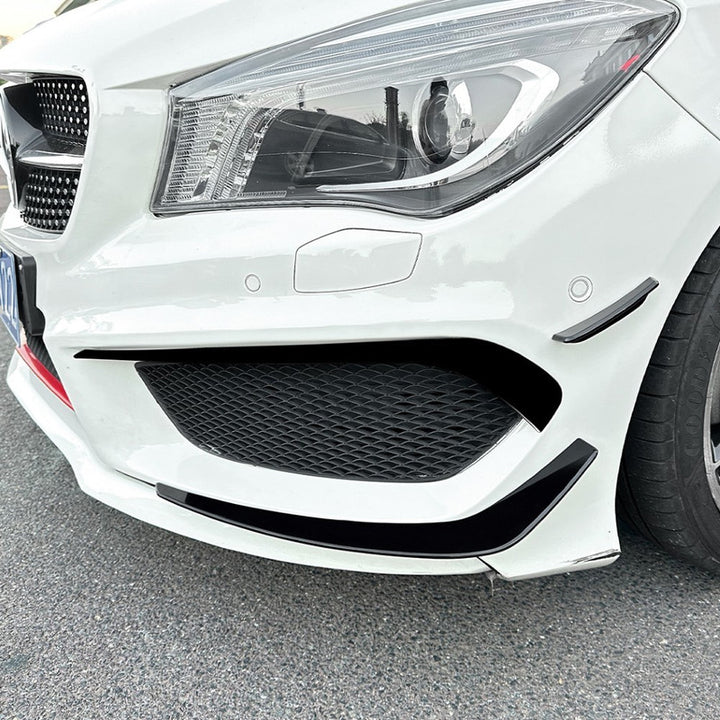 Car Craft Compatible With Mercedes Benz Cla Class W117 C117 2013-2016 Amg Front Bumper Lip Skirt Splitter Spoiler Set Zst-200 Zst-903 Zst-879 Carbon Fiber Look