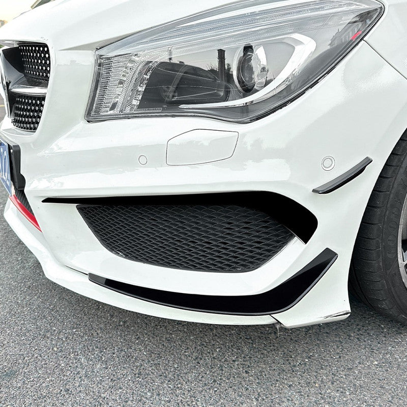 Car Craft Compatible With Mercedes Benz Cla Class W117 C117 2013-2016 Amg Front Bumper Lip Skirt Splitter Spoiler Set Zst-200 Zst-903 Zst-879 Glossy Black