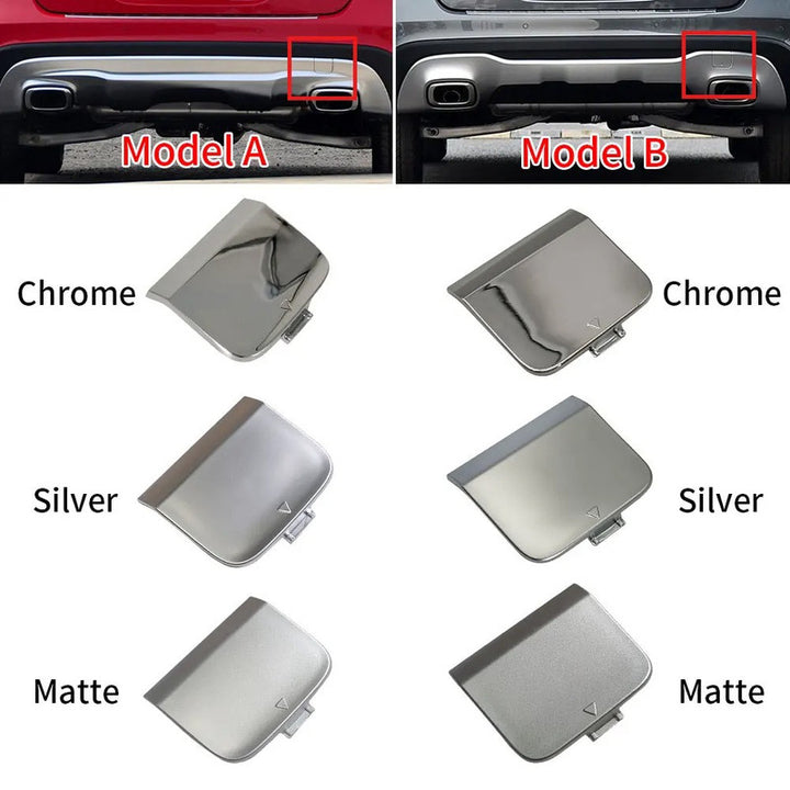 Car Craft Compatible With Mercedes Benz Gla W156 X156 2017-2019 Rear Bumper Tow Hook Towing Tochan Trailer Cover 1568851700-2 B Silver - CAR CRAFT INDIA