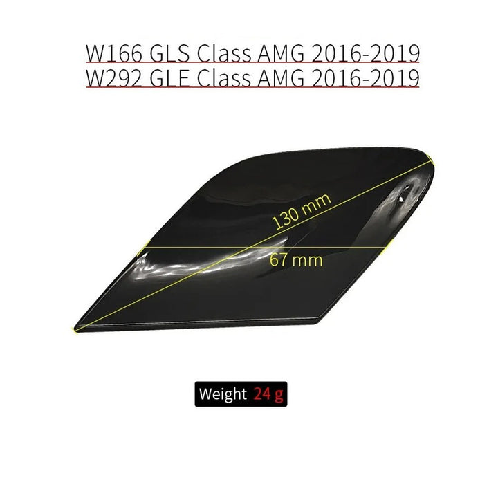 Car Craft Compatible With Mercedes Benz Gle Gls W166 W292 2016-2019 Amg Front Bumper Tow Hook Towing Tochan Trailer Cover 2928852922 2928854922 Unpainted Left - CAR CRAFT INDIA