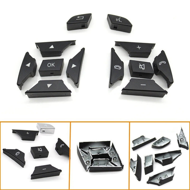 Car Craft Compatible With Mercedes Ml Class 11-15 W166 Gl Class 2013-2015 W166 G Class G Wagon 2013-2018 W463 Steering Wheel Menu Control Switch Knob Button Cover 16690518009107 Black Left B CC-7856 - CAR CRAFT INDIA