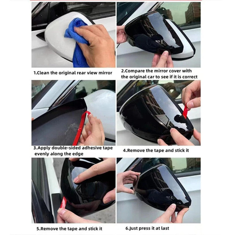 Car Craft Compatible With Mercedes A B C E S Gla Cla Class W176 13-18 W246 12-18 W204 08-14 W212 10-15 W221 06-13 W117 14-18 Gla W156 14-18 Side Rear View Mirror Cover Cap Ar-mr-059 Glossy Black Ar-mr-059 Gb CC-8578 - CAR CRAFT INDIA