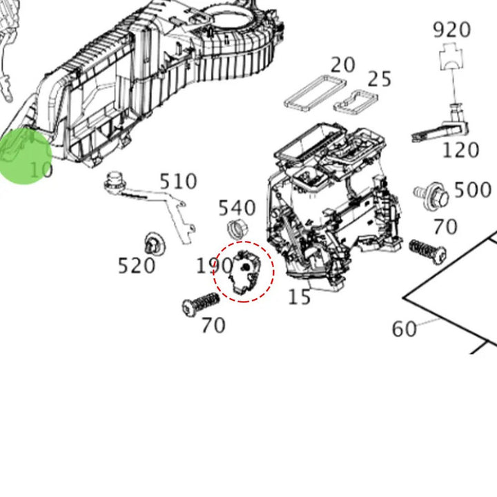 Car Craft Compatible With Mercedes C Class W205 15-21 Glc W253 16-22 E Class W213 16-23 W246 B Class 08-11 Air Ac Heater Climate Control Damper Actuator Bracket Hvac Air Door 1699060100 - CAR CRAFT INDIA