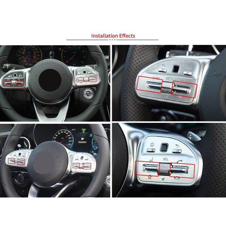 Car Craft Compatible With Mercedes Benz C Class W205 2019-2021 Glc Class W253 2020-2022 Gls Gle W167 2019+ Cla Gla W247 2019+ A Class W177 2018+ Steering Wheel Control Switch Button 0999058106-t2 - CAR CRAFT INDIA