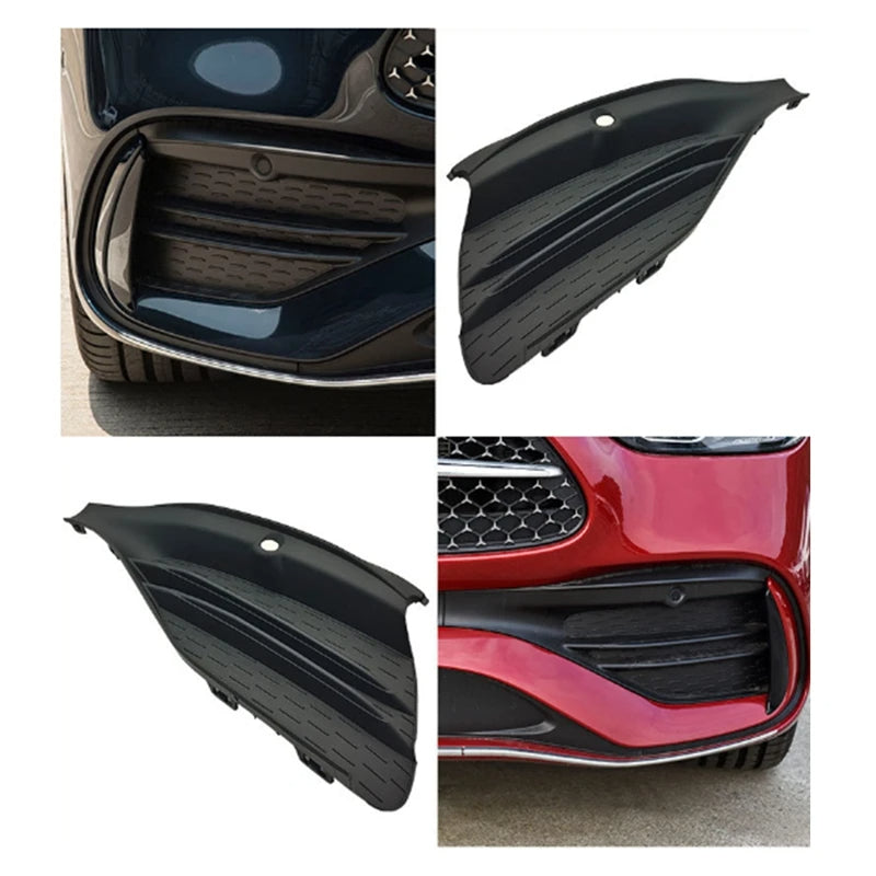 Car Craft Compatible With Mercedes Benz C Class W206 2021-2024 Front Amg Bumper Fog Lamp Light Grill Trim Cover Skirts Splitter Left 2068854105 - CAR CRAFT INDIA