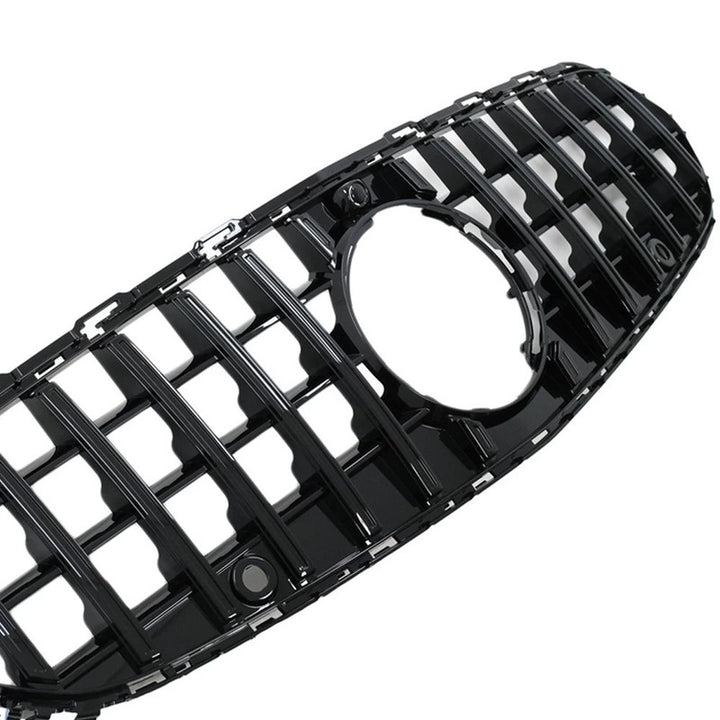 Car Craft Compatible With Mercedes Benz C Class W206 C206 2023 Upgraded Front Bumper Racing Mesh Show Grille With Camera Hole Gtr Black