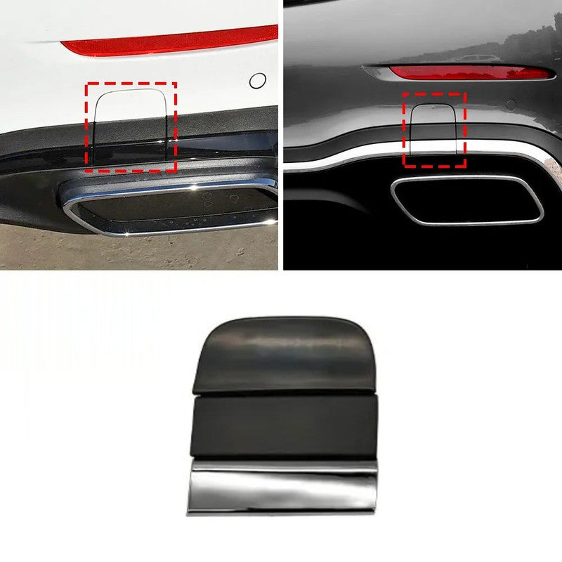 Car Craft Compatible With Mercedes Benz C Class W206 2021-2024 Rear Bumper Tow Hook Towing Tochan Trailer Cover 2068833502-1 2068853603 Black Unpainted - CAR CRAFT INDIA