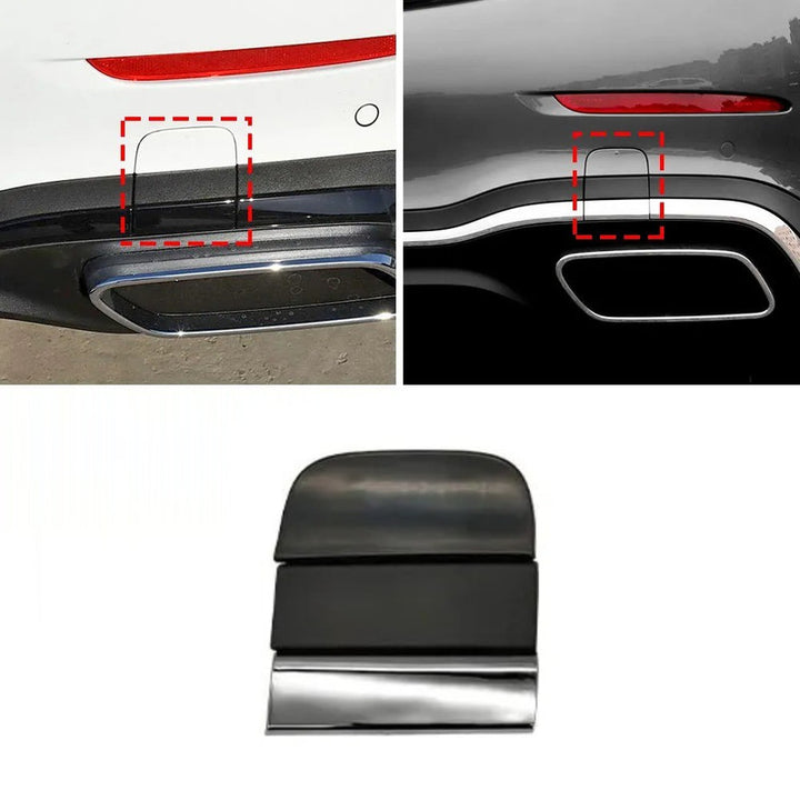 Car Craft Compatible With Mercedes Benz C Class W206 2021-2024 Rear Bumper Tow Hook Towing Tochan Trailer Cover 2068833502-1 2068853603 Black Unpainted - CAR CRAFT INDIA