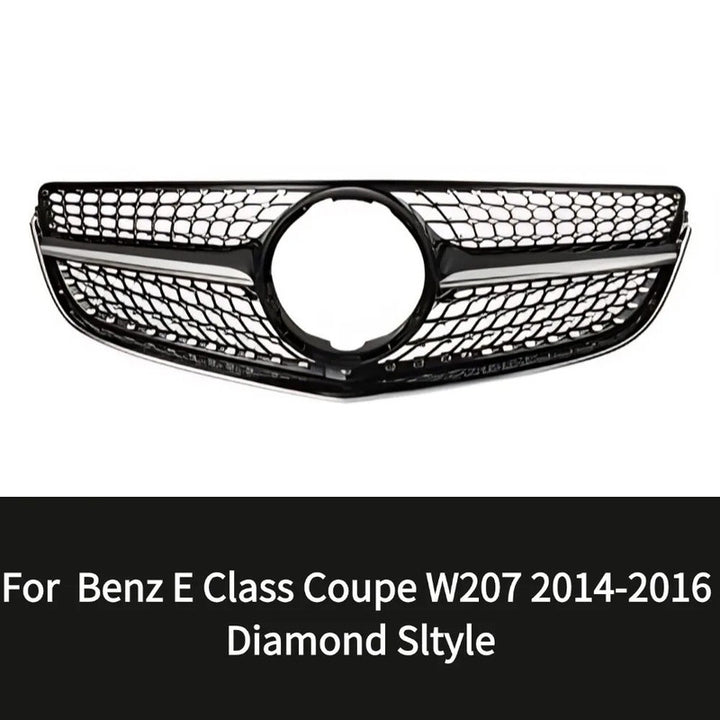 Car Craft Compatible With Mercedes Benz E Class Coupe W207 Lci 2014-2016 Car Front Racing Bumper Show Grille Diamond Black - CAR CRAFT INDIA