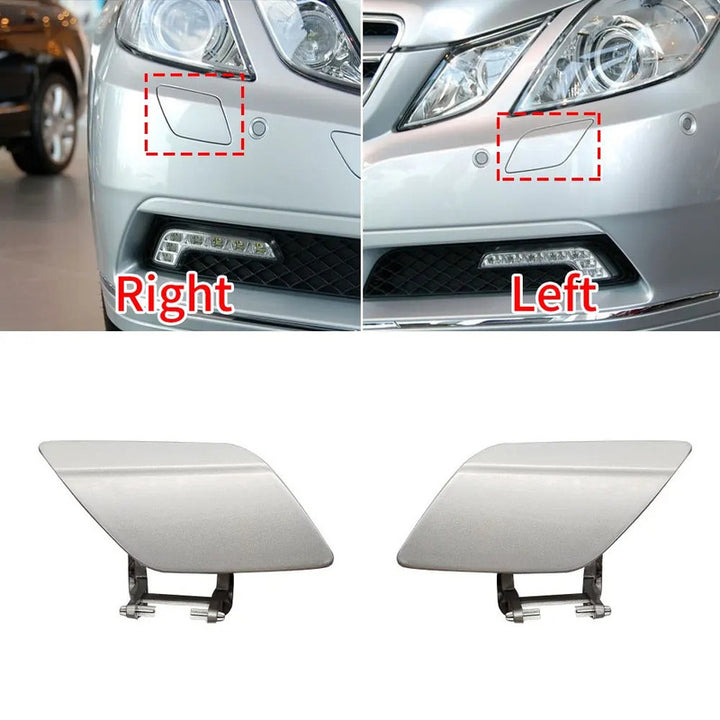Car Craft Compatible With Mercedes Benz E Class W207 Coupe 2 Door 2009-2013 Car Front Bumper Headlight Washer Spray Cover Cap 2078800105 Left Unpainted - CAR CRAFT INDIA