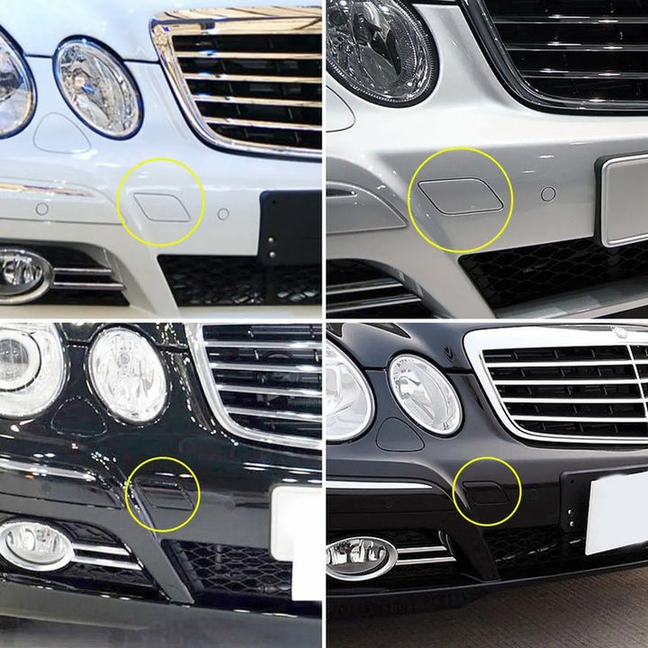 Car Craft Compatible With Mercedes Benz E Class Lci W211 2006-2008 Front Bumper Tow Hook Towing Tochan Trailer Cover 2118851022 Unpainted - CAR CRAFT INDIA