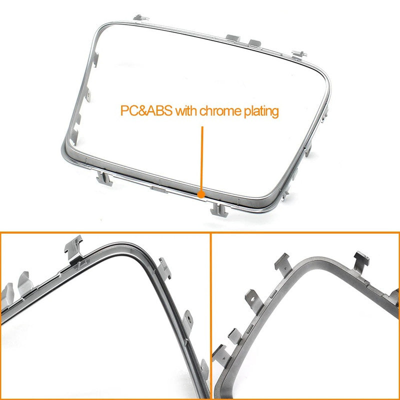 Car Craft Compatible With Mercedes Benz E Class W213 W238 2016-2023 Cls Class W257 2018-2023 Car Center Console Cup Drink Holder Box Chrome Decorative Cover Trim Frame 2136830600 2136830500 2136830900 CC-7843 - CAR CRAFT INDIA