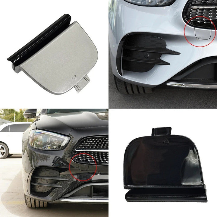 Car Craft Compatible With Mercedes Benz E Class W213 Lci 2021-2023 Amg Front Bumper Tow Hook Towing Tochan Trailer Cover 2138852307-1 Unpainted - CAR CRAFT INDIA