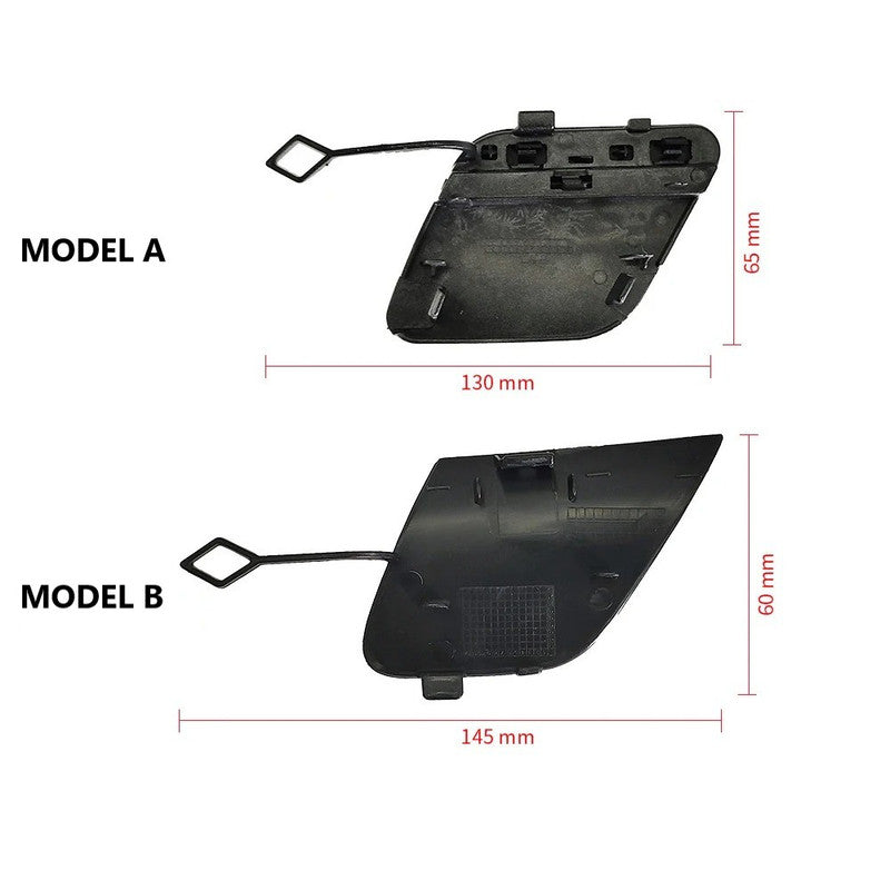 Car Craft Compatible With Mercedes Benz E Class W213 2017-2020 Rear Bumper Tow Hook Towing Tochan Trailer Cover 2138853701 Unpainted Mdoel A - CAR CRAFT INDIA