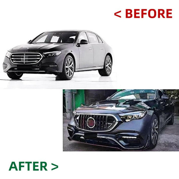 Car Craft Compatible With Mercedes E Class W214 2024+ Upgrade Convert To 2024 Brabus Style Kit Bumper Grill Bodykit