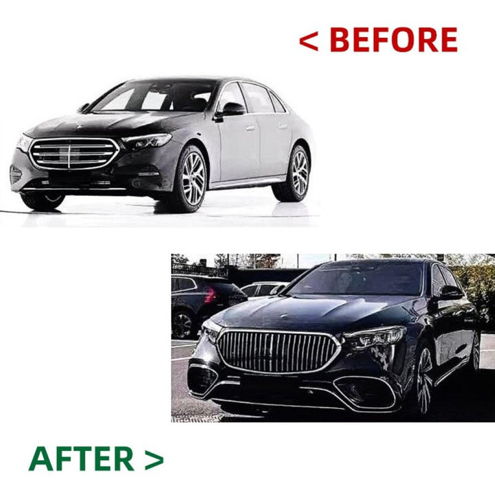 Car Craft Compatible With Mercedes E Class W214 2024+ Upgrade Convert To 2024 S63 Style Kit Bumper Grill Bodykit